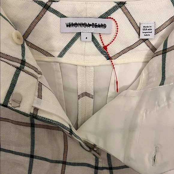 Veronica Beard - Plaid Women's Shorts SIZE 4 - SAMPLE - Picture 2 of 3